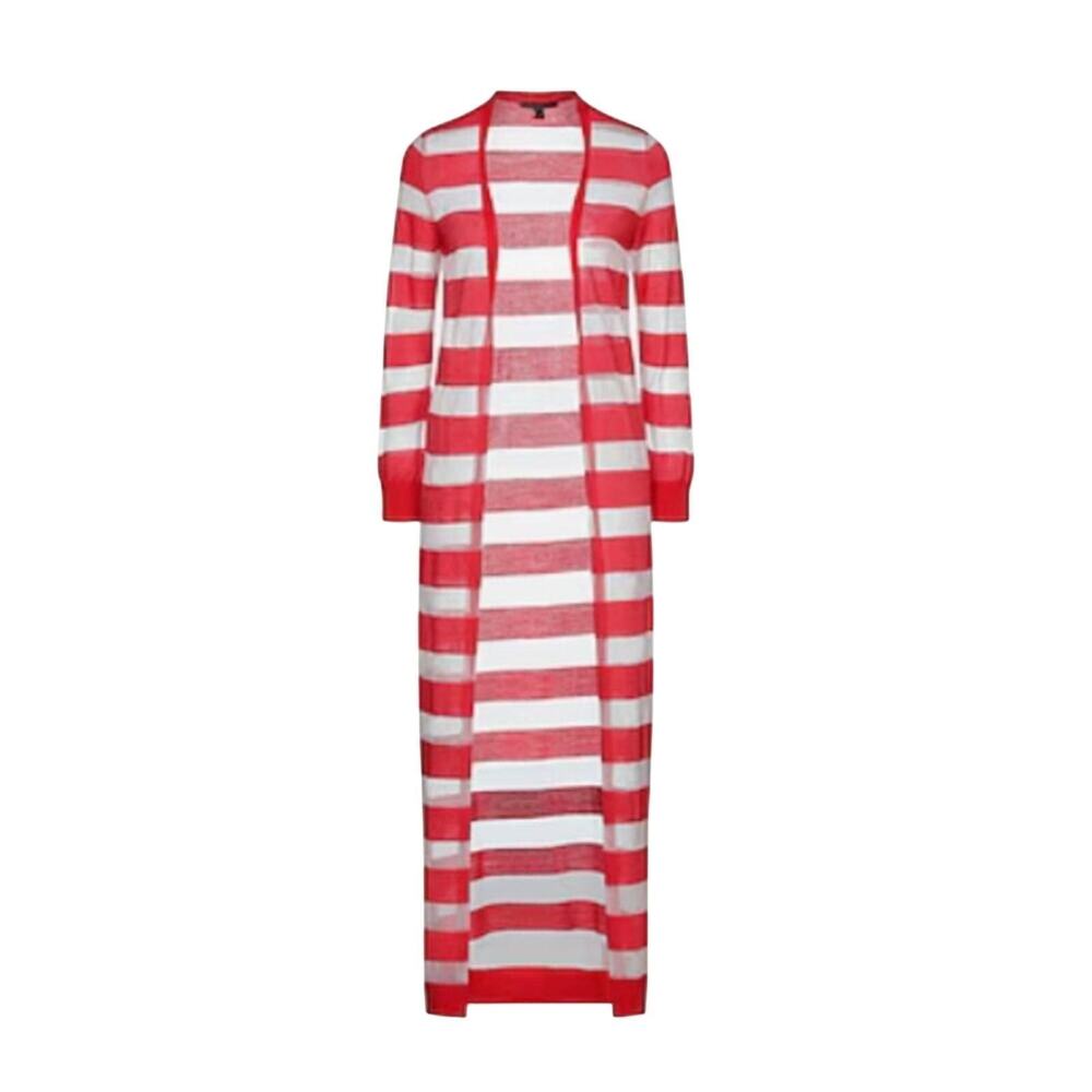 Armani Exchange Open front Cardigan red and white M
